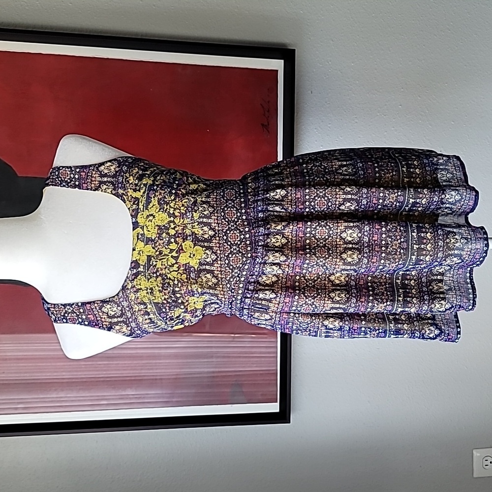 Solemio Flowy Mini Dress, Size Small, Color Purple
